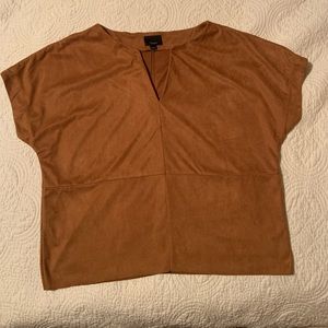 Suede top, new without tags